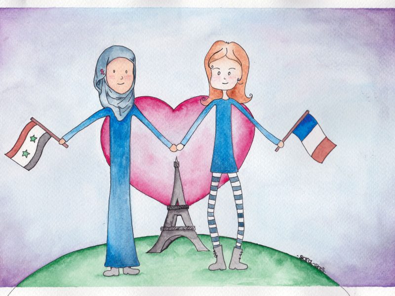 France solidarity Illustration